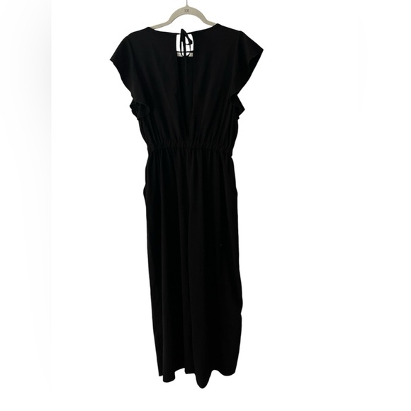 Modern Citizen Black Ruffle Sleeve Jumpsuit - Picture 3 of 5